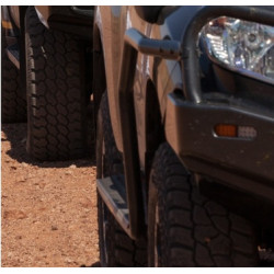 TOY HILUX 2011- STEEL SIDE STEP & RAILS