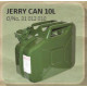 Jerry Can Metal 10L Green/Red (Petrol)