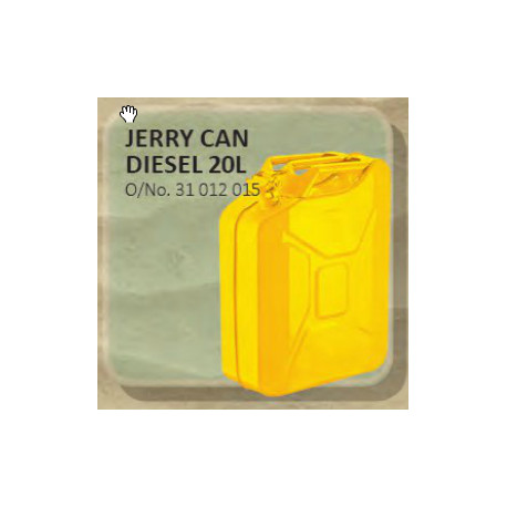 Jerry Can Metal 20L Yellow (Diesel)