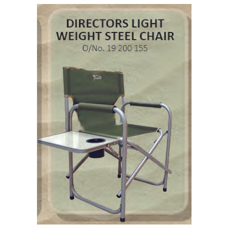 Chair Director Steel_with side table