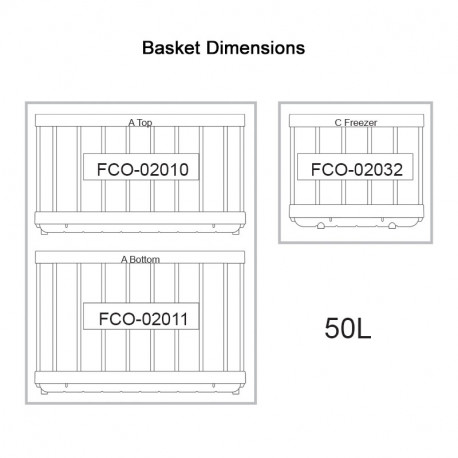 NL 50 S/S LEGACY Dual Control Fridge/Freezer (3 x Baskets)